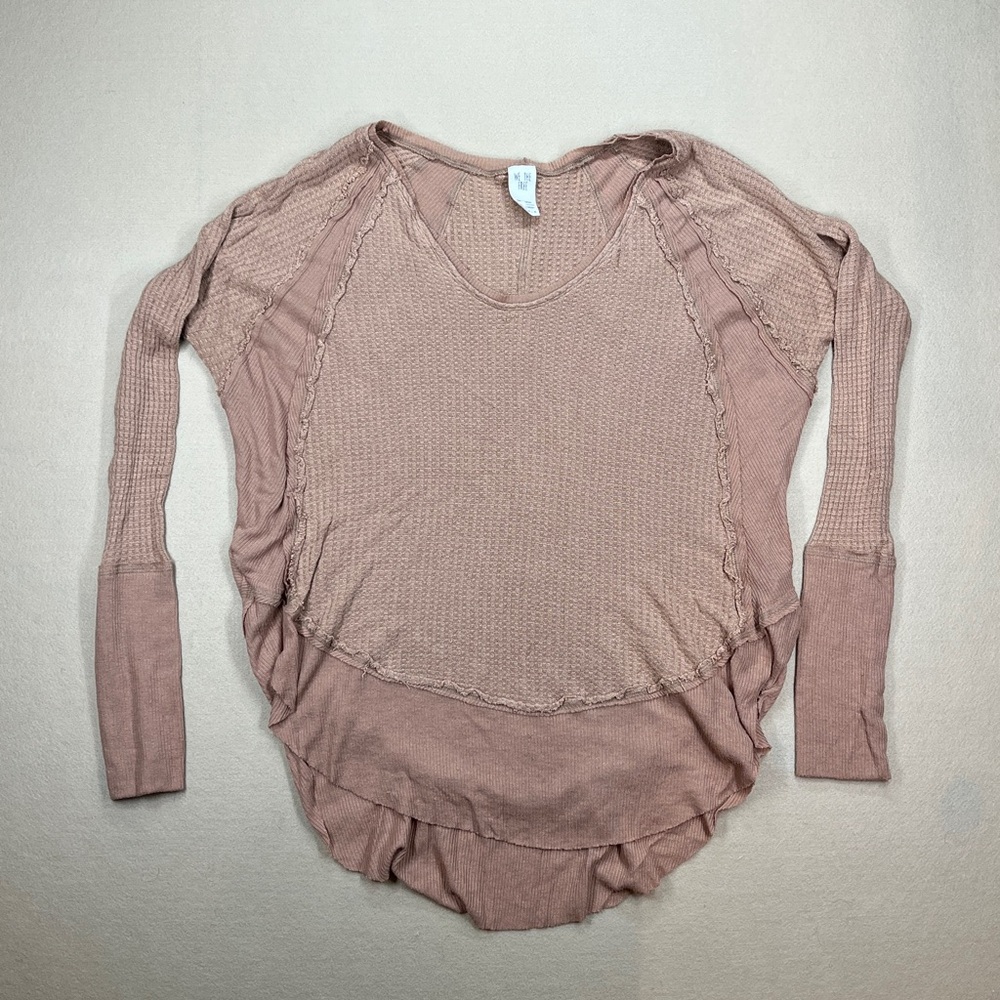Free People Flowy Thermal Sweater Brown We The Free